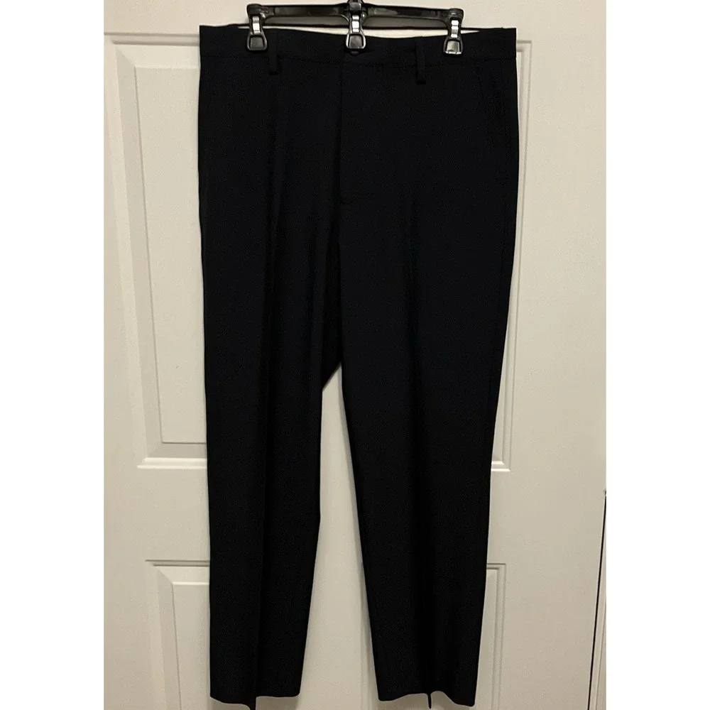 FJ Foot Joy Chino Pants Men's 34x32 Blue Golf‎ Stretch Straight Fit